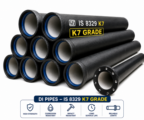 DI Pipes 80mm-300mm K7