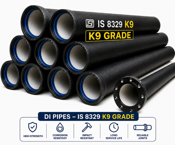 DI Pipes 80mm-300mm K9